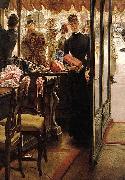James Tissot The Shop Girl oil on canvas